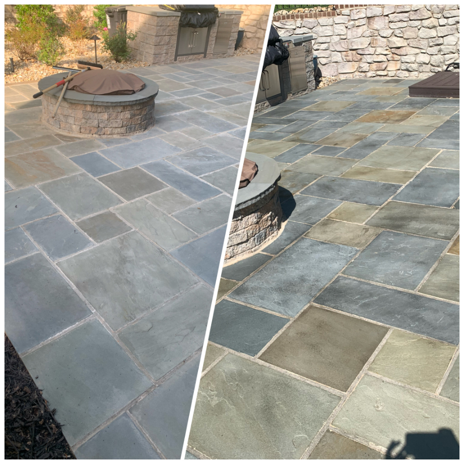 Stone Paver Pressure Washing in Waxhaw, NC