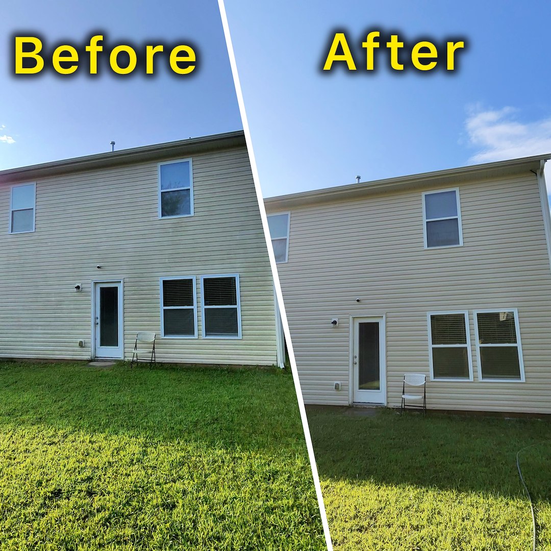 House Pressure Washing in Charlotte, NC (University Area) – Complete Exterior Cleaning Project